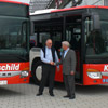The two new Setra S 415 NF from the handover